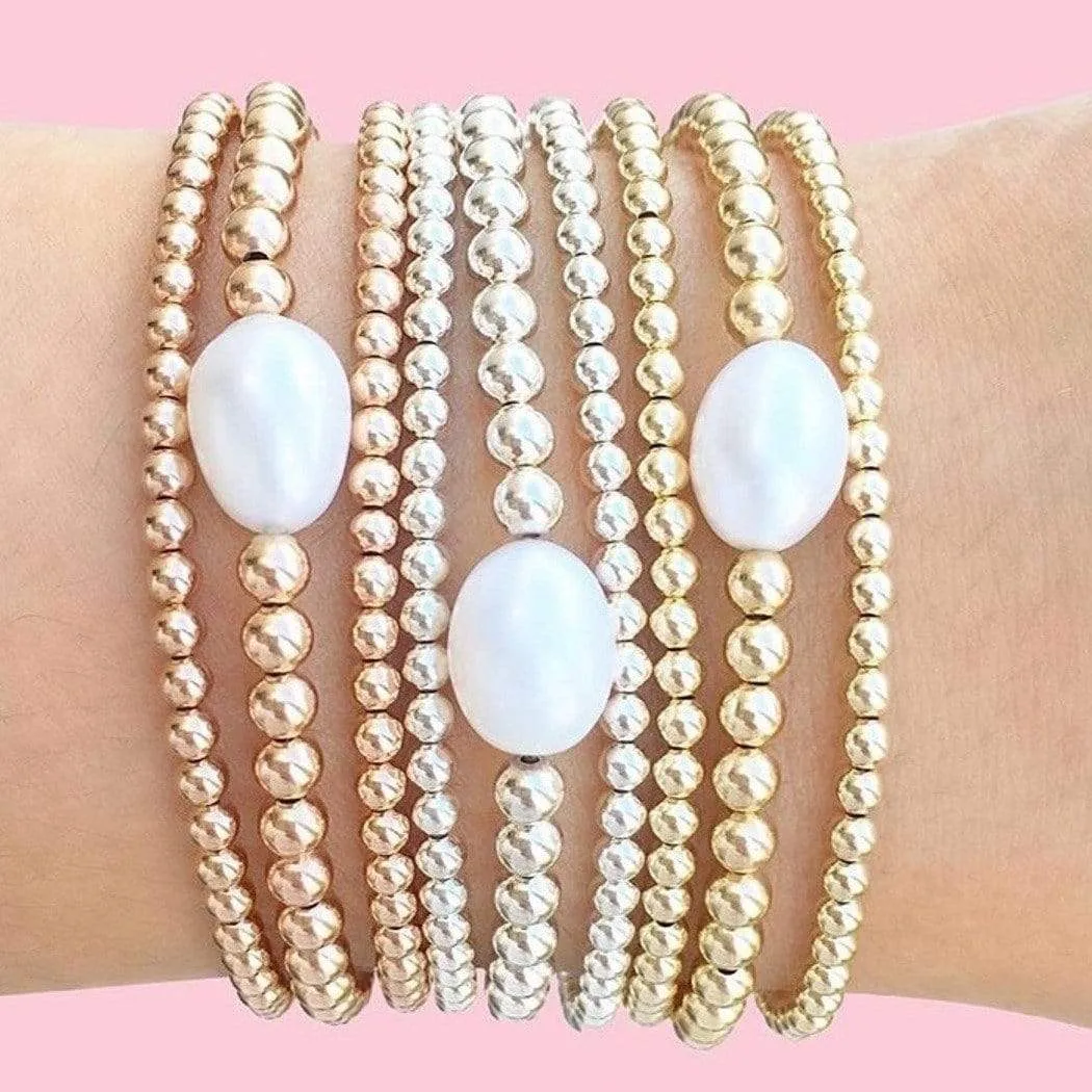 Classic Trio | Gold   Silver   Rose Gold Bracelet Set