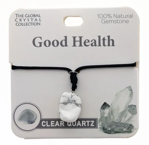 Clear Quartz- Natural Gemstone Necklace - 'Good Health'