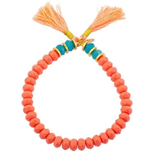 Coral Joe Stretch Bead Bracelet