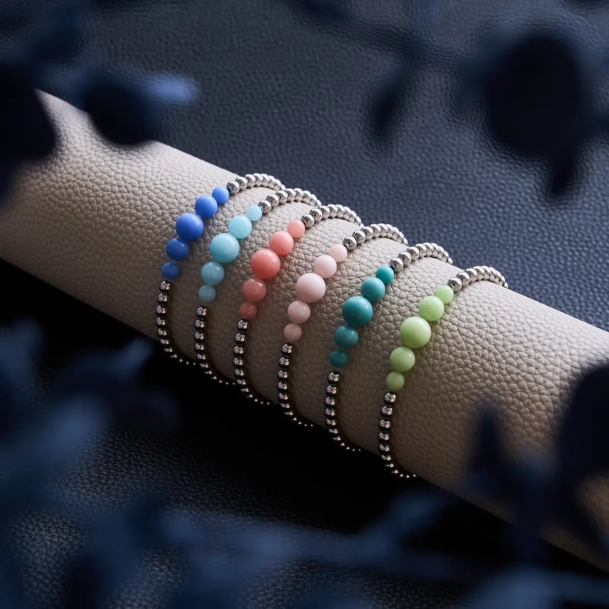 Coral | Silver | Lumos Ceramic Expression Bracelet