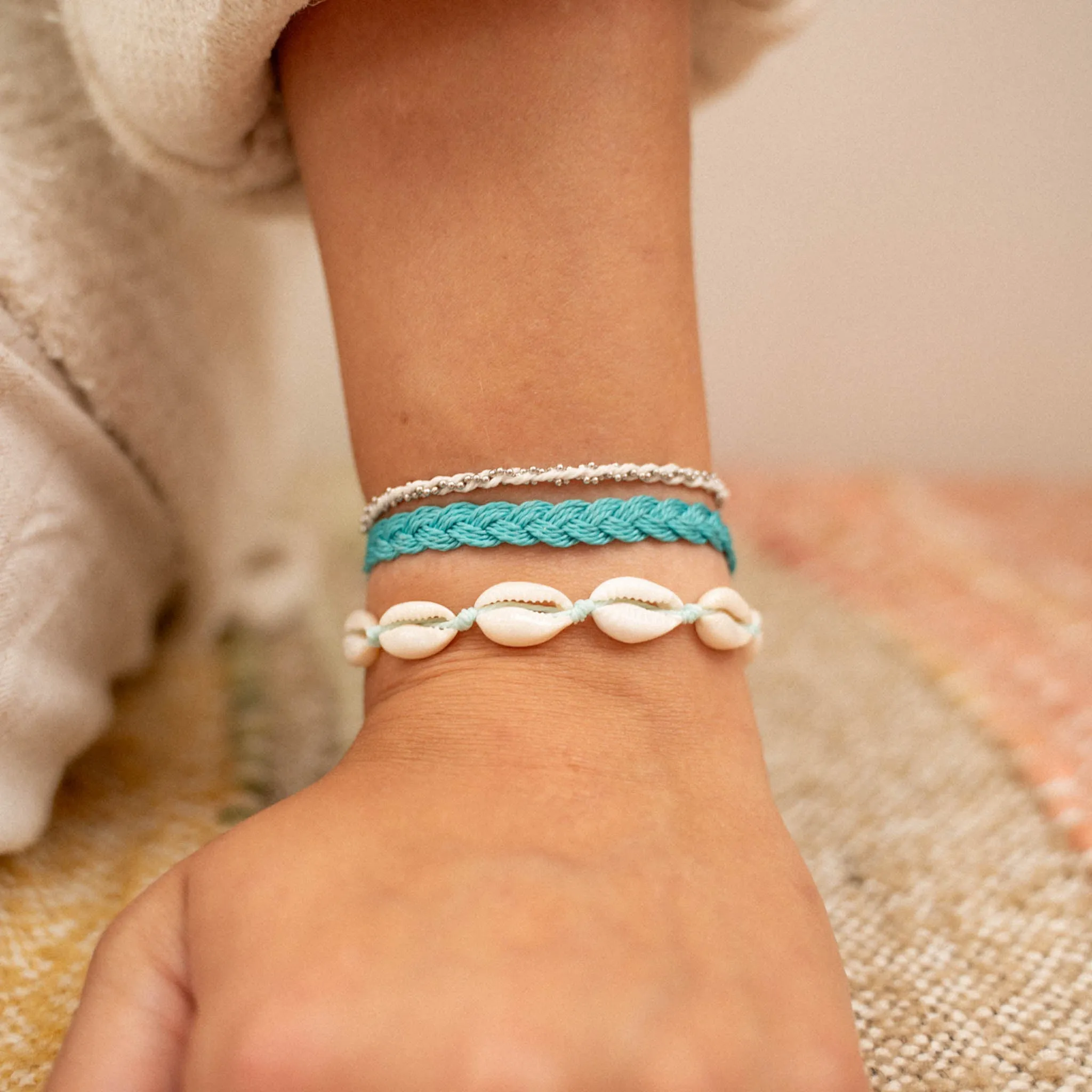 Cowrie Shell Bracelet Set