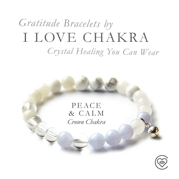 Crown Chakra Gratitude Bracelet - Calm