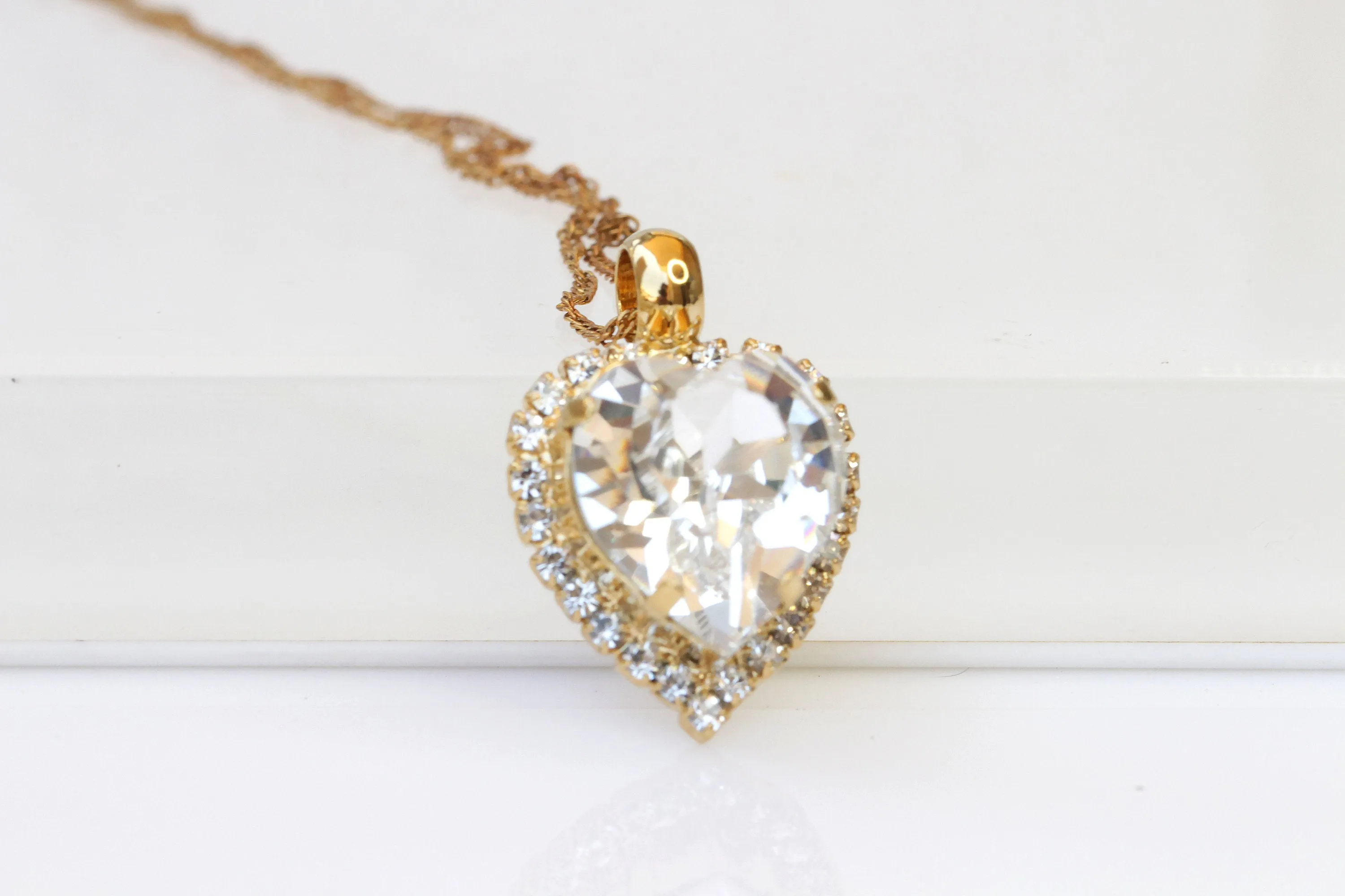 CRYSTAL Heart Shaped Necklace