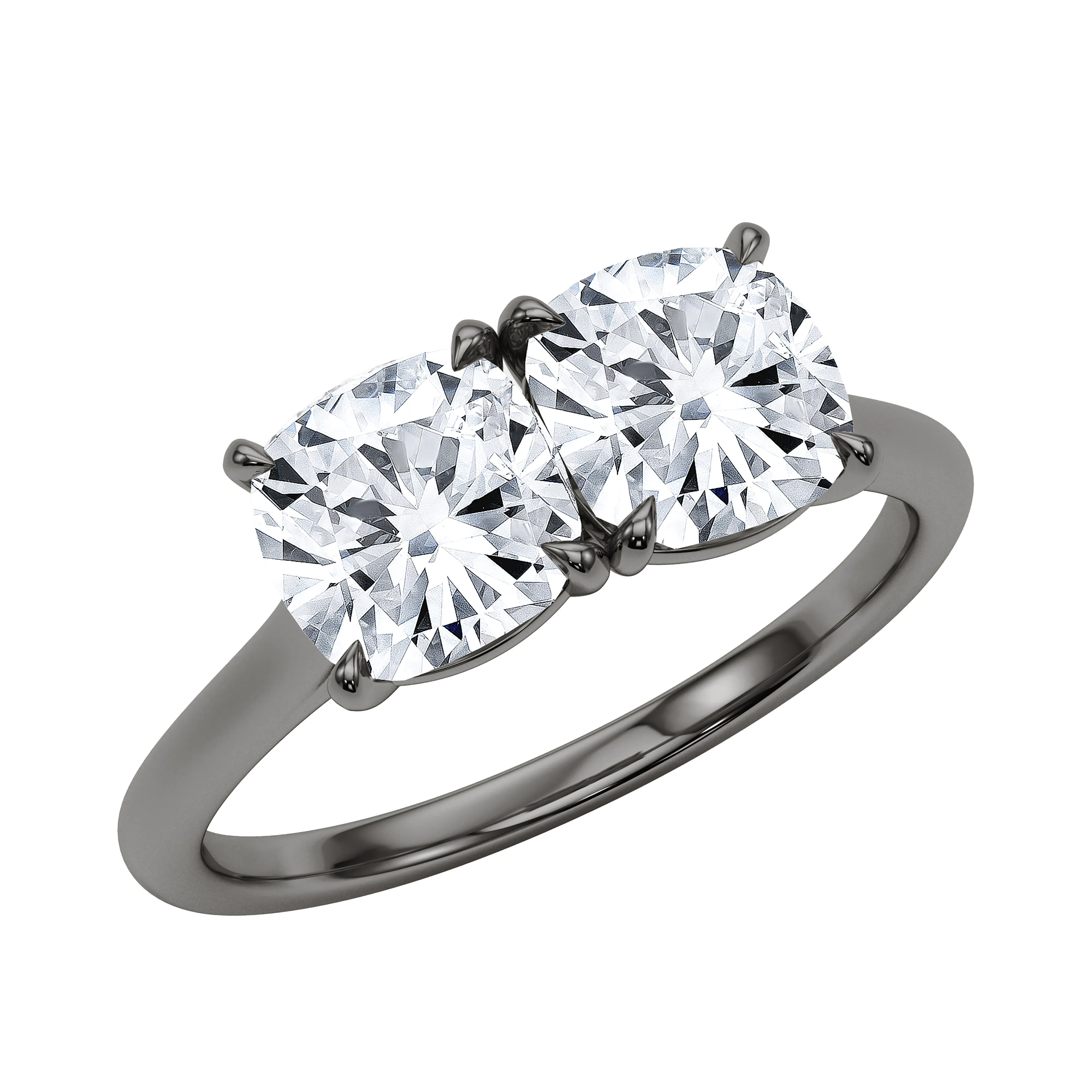 Cushion Twin Diamond Ring