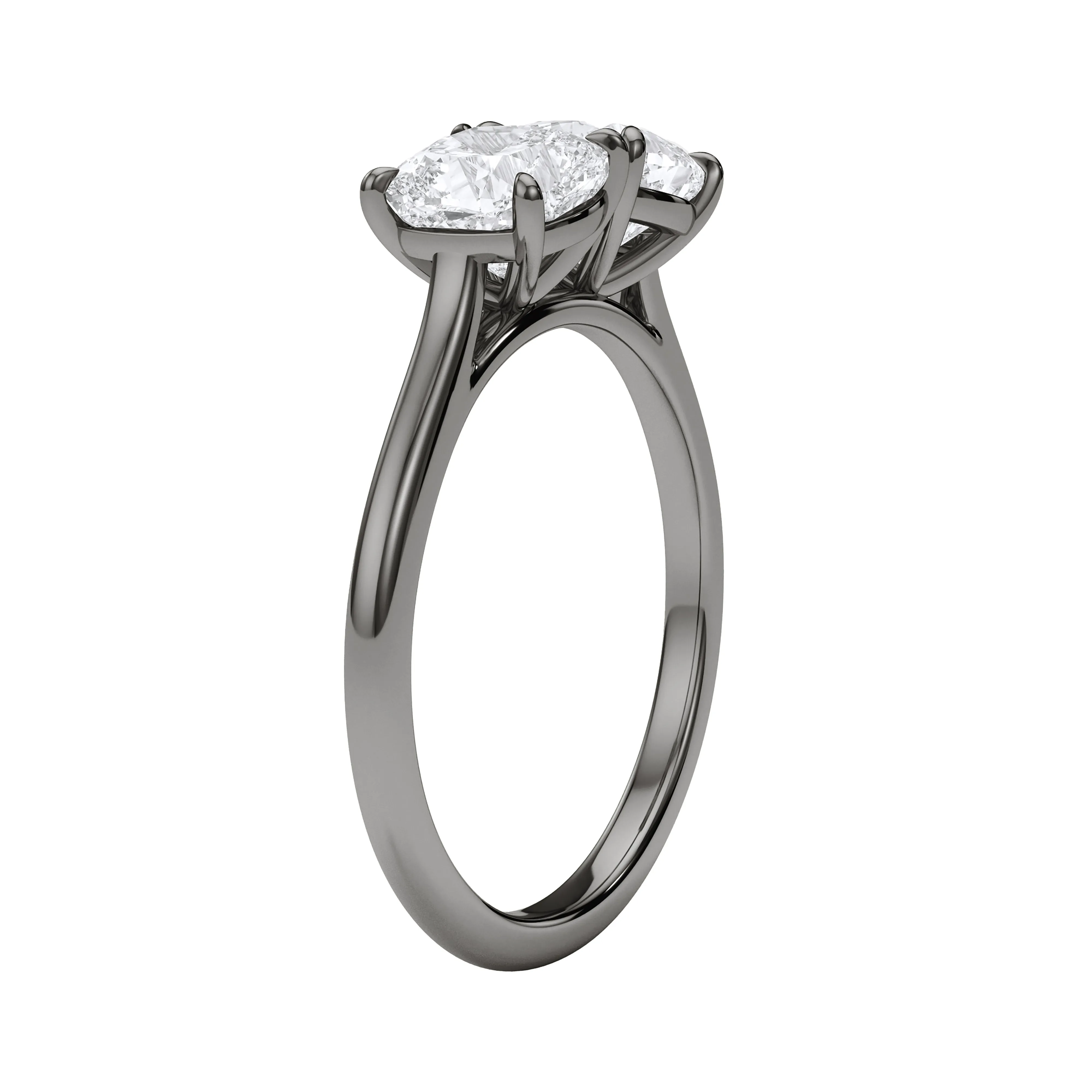 Cushion Twin Diamond Ring