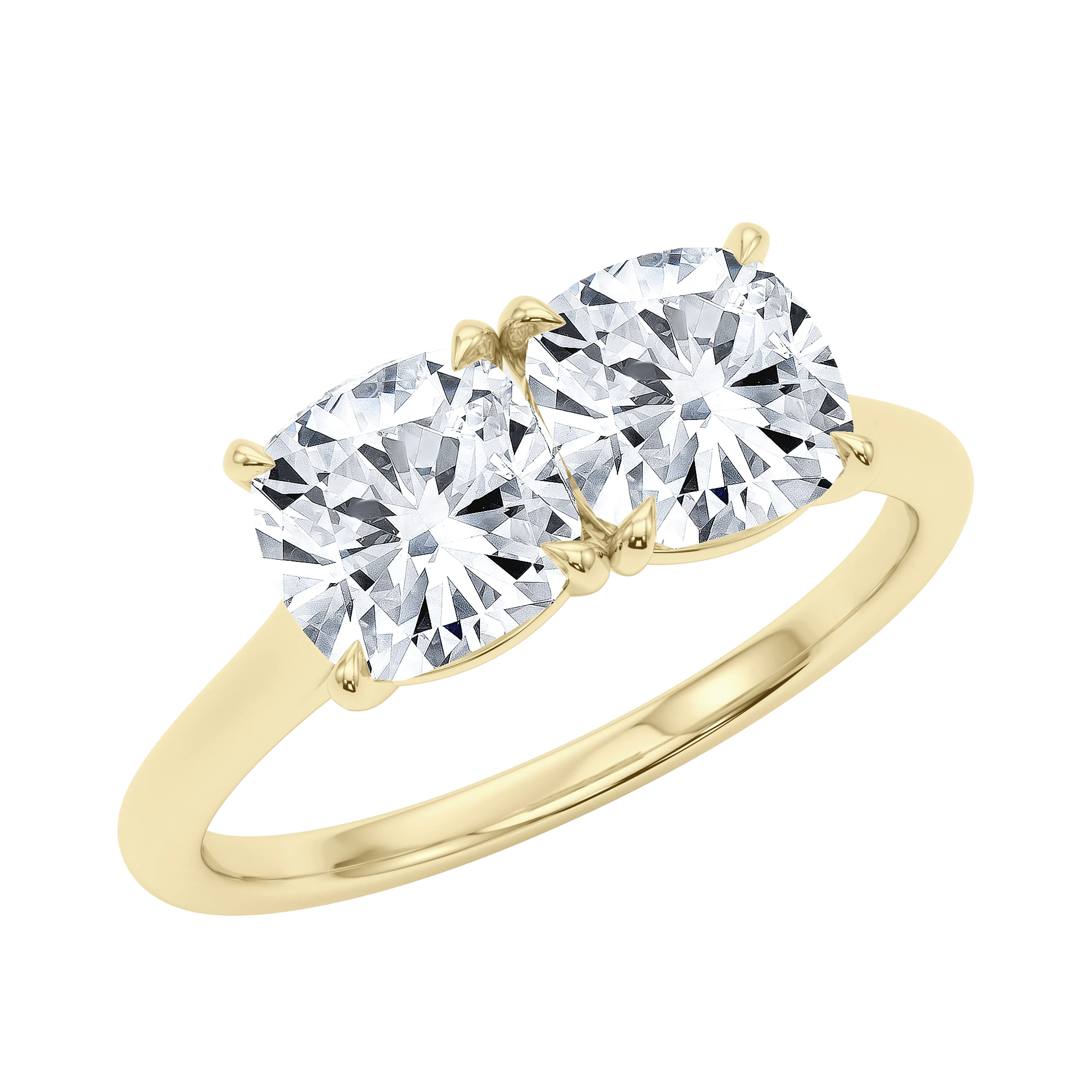 Cushion Twin Diamond Ring