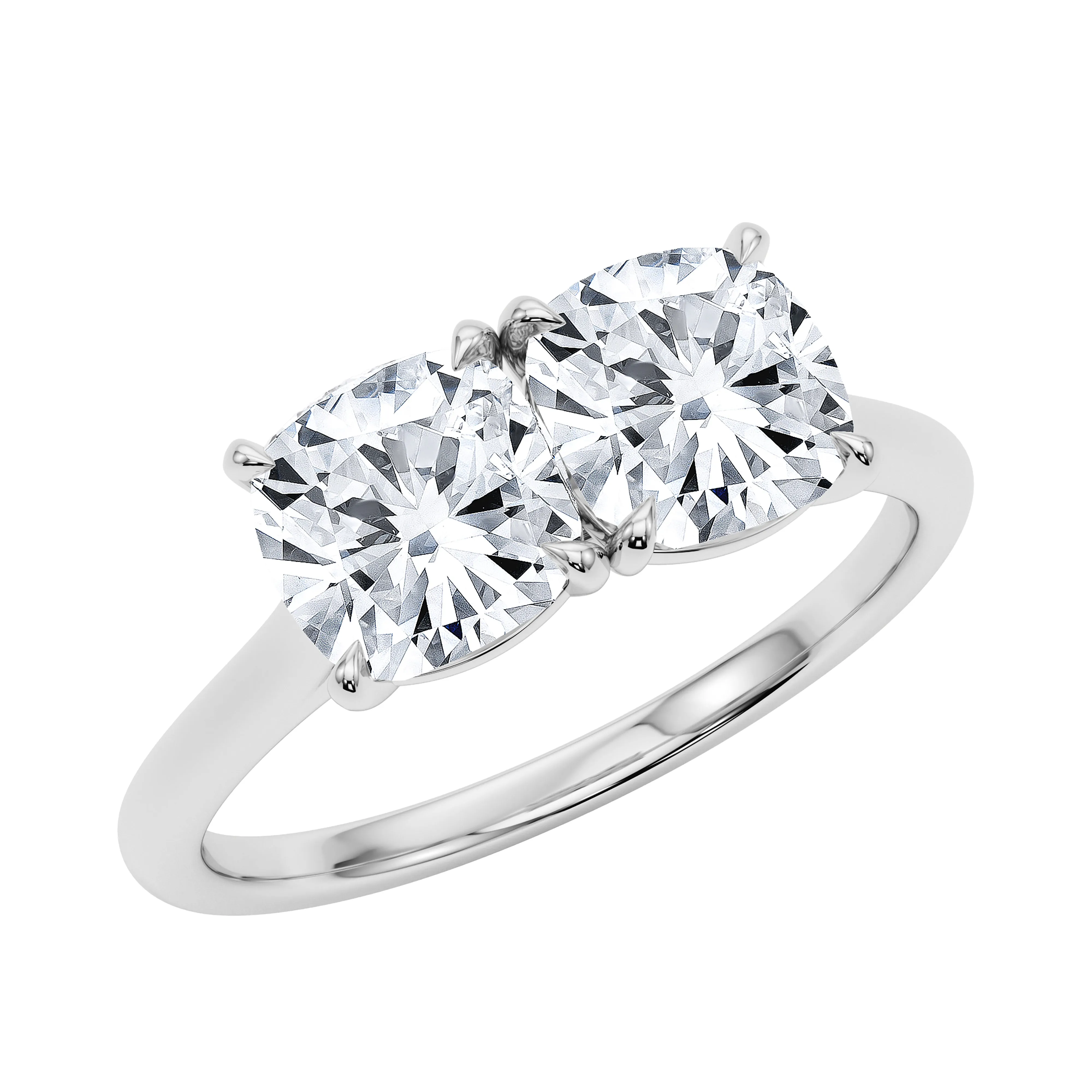 Cushion Twin Diamond Ring