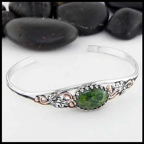 Custom Gemstone Cuff Bracelet