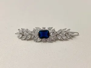 Deco Elegance Barrette Blue