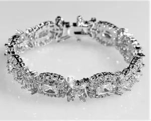 Demetria Radiant Marquise Statement Bracelet - 7in | 60ct