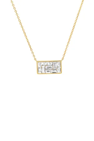 Diamond Rectangle Illusion Necklace