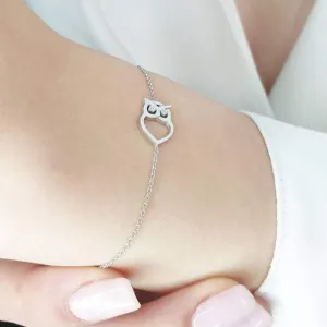 Diamonds Owl Bracelet