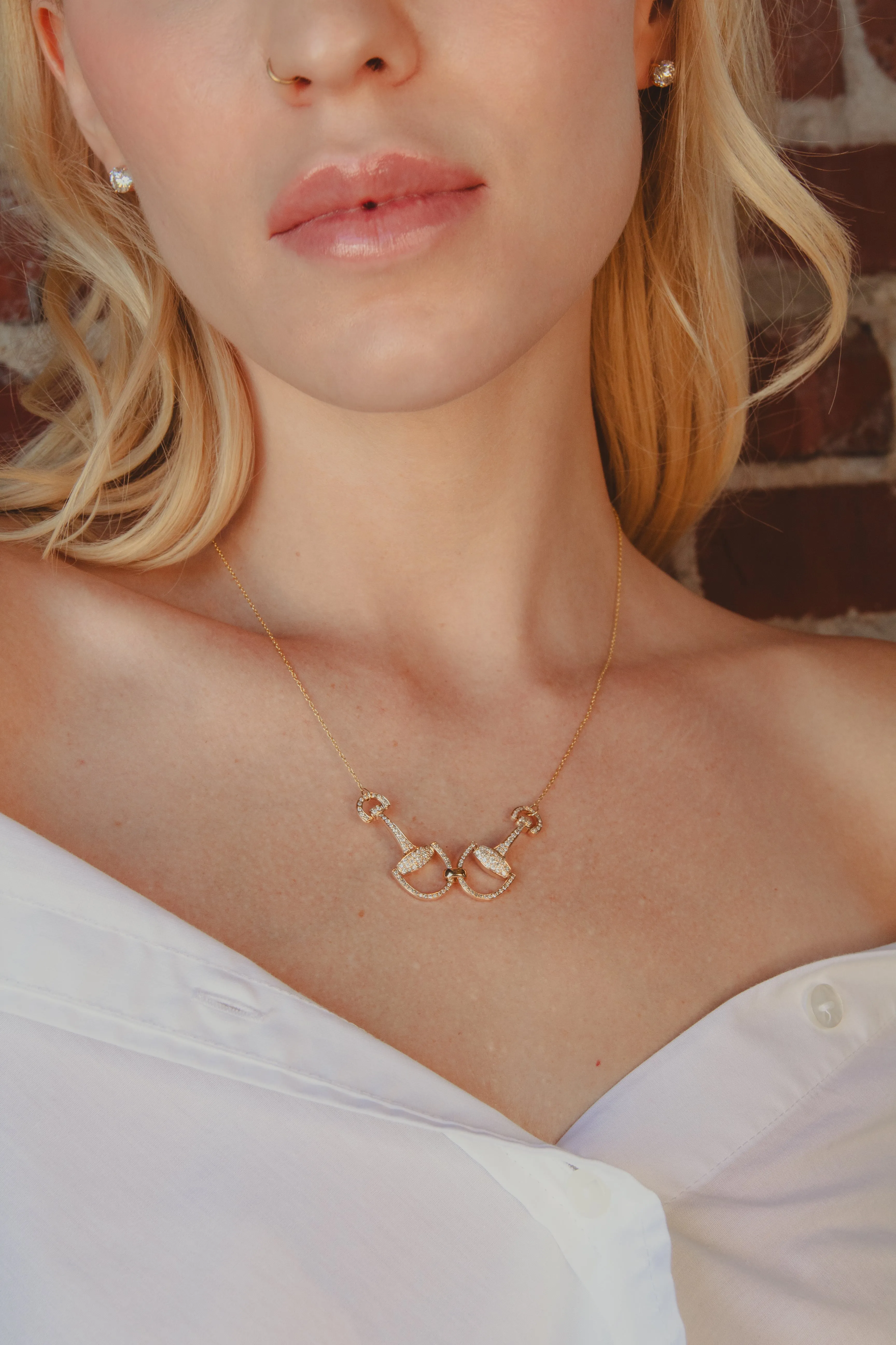 Double Bit Diamond Necklace