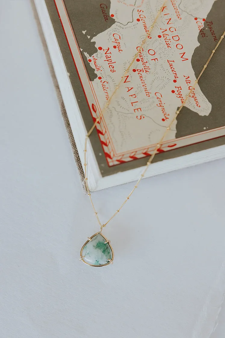 Emerald Gemstone Necklace - Small