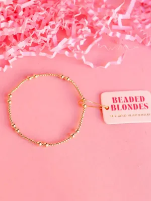 Extended Bethani Gold Beaded Bracelet