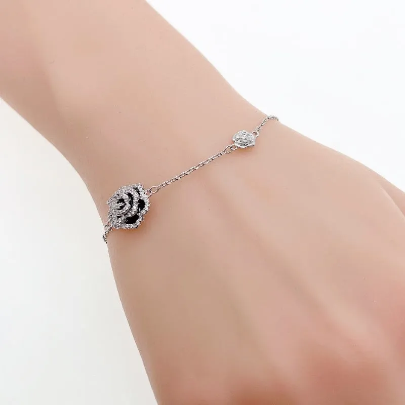 Flower Cubic Zirconia Bracelet