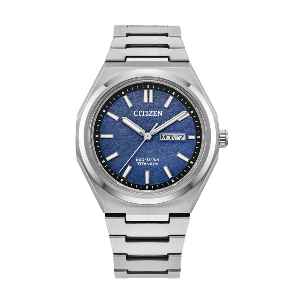 Forza Three-hand Eco Drive Super Titanium Blue