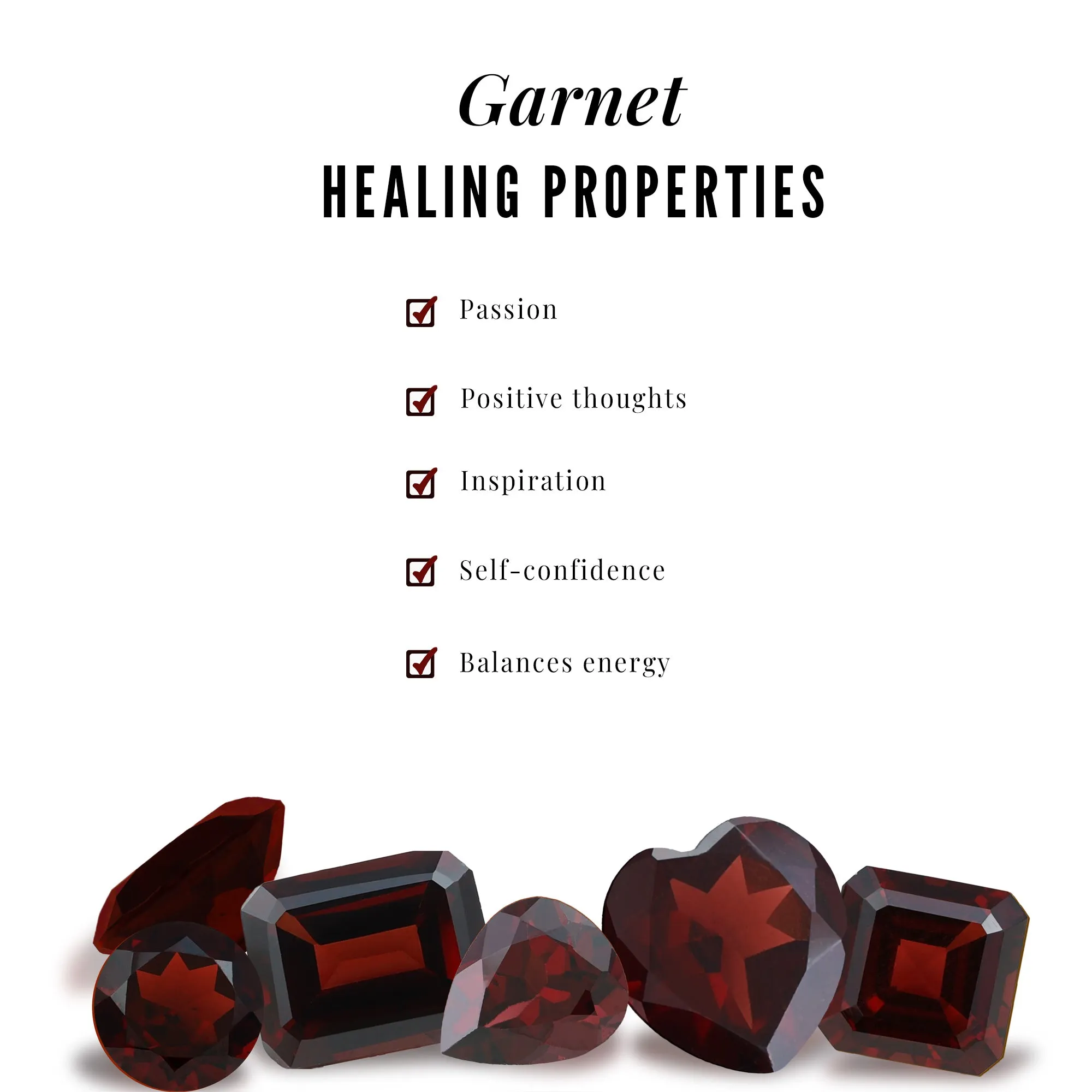 Garnet and Diamond Ring Set with Leaf Motif