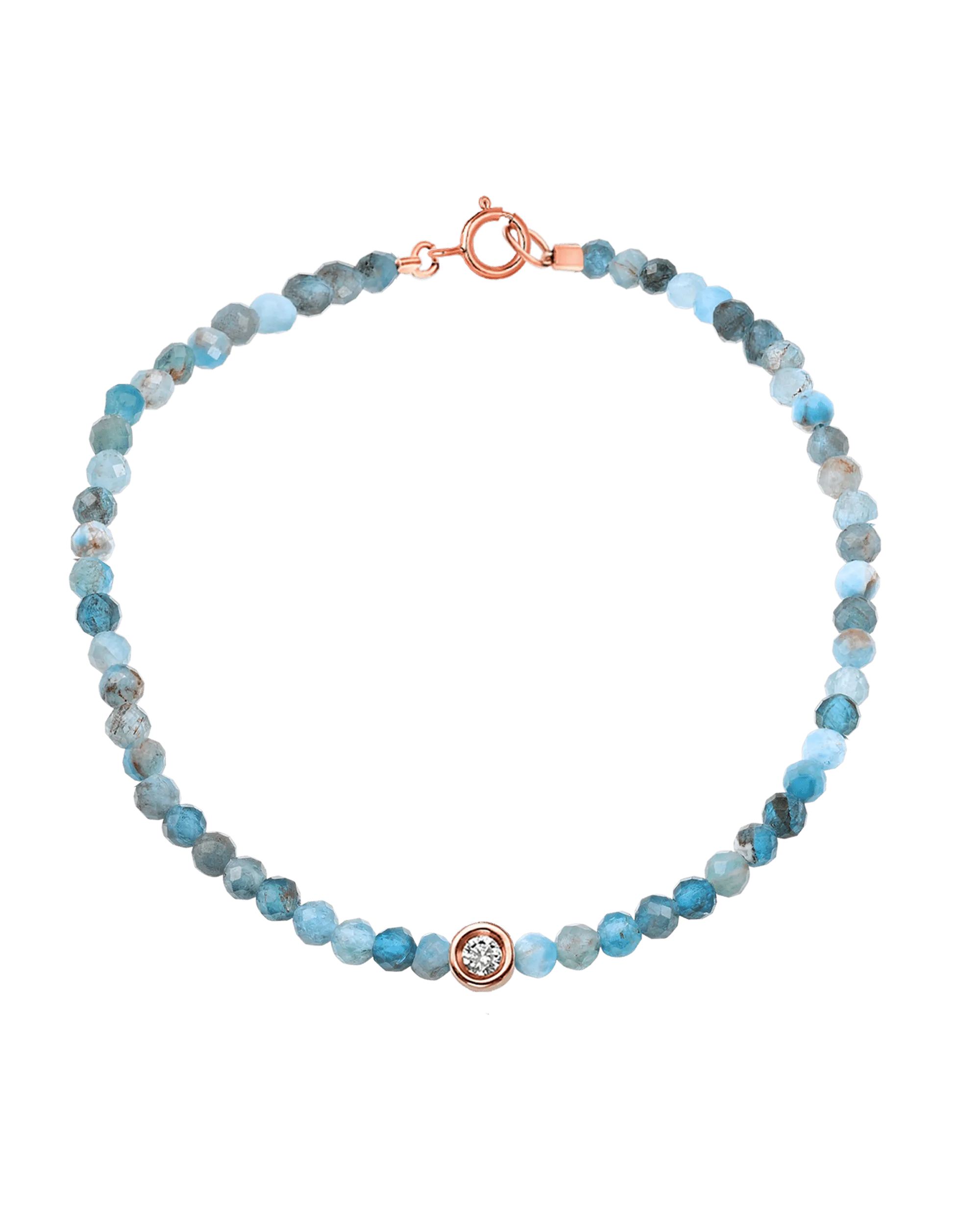 Gemstone & Diamond Bracelet - 14K Rose Gold