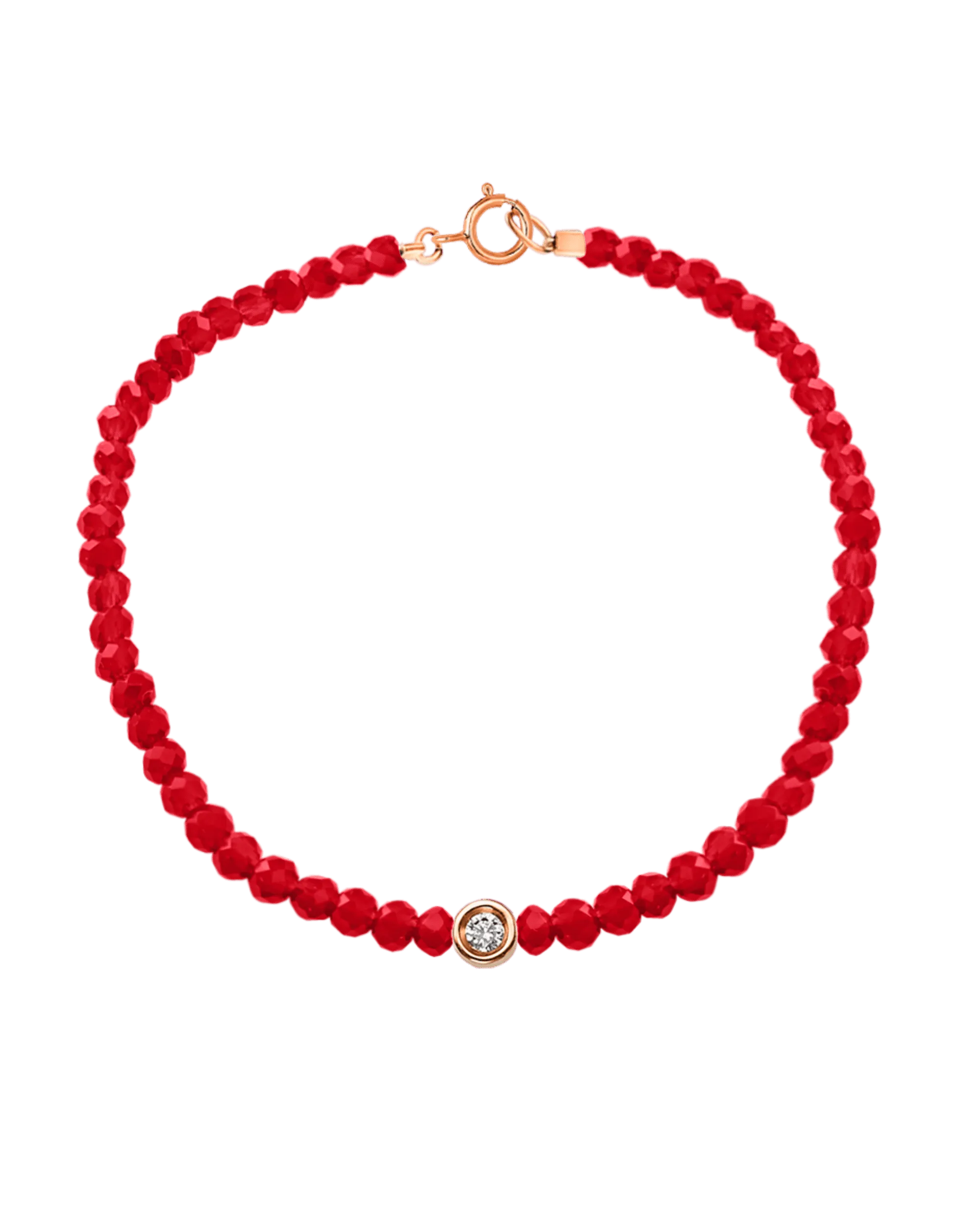 Gemstone & Diamond Bracelet - 14K Rose Gold