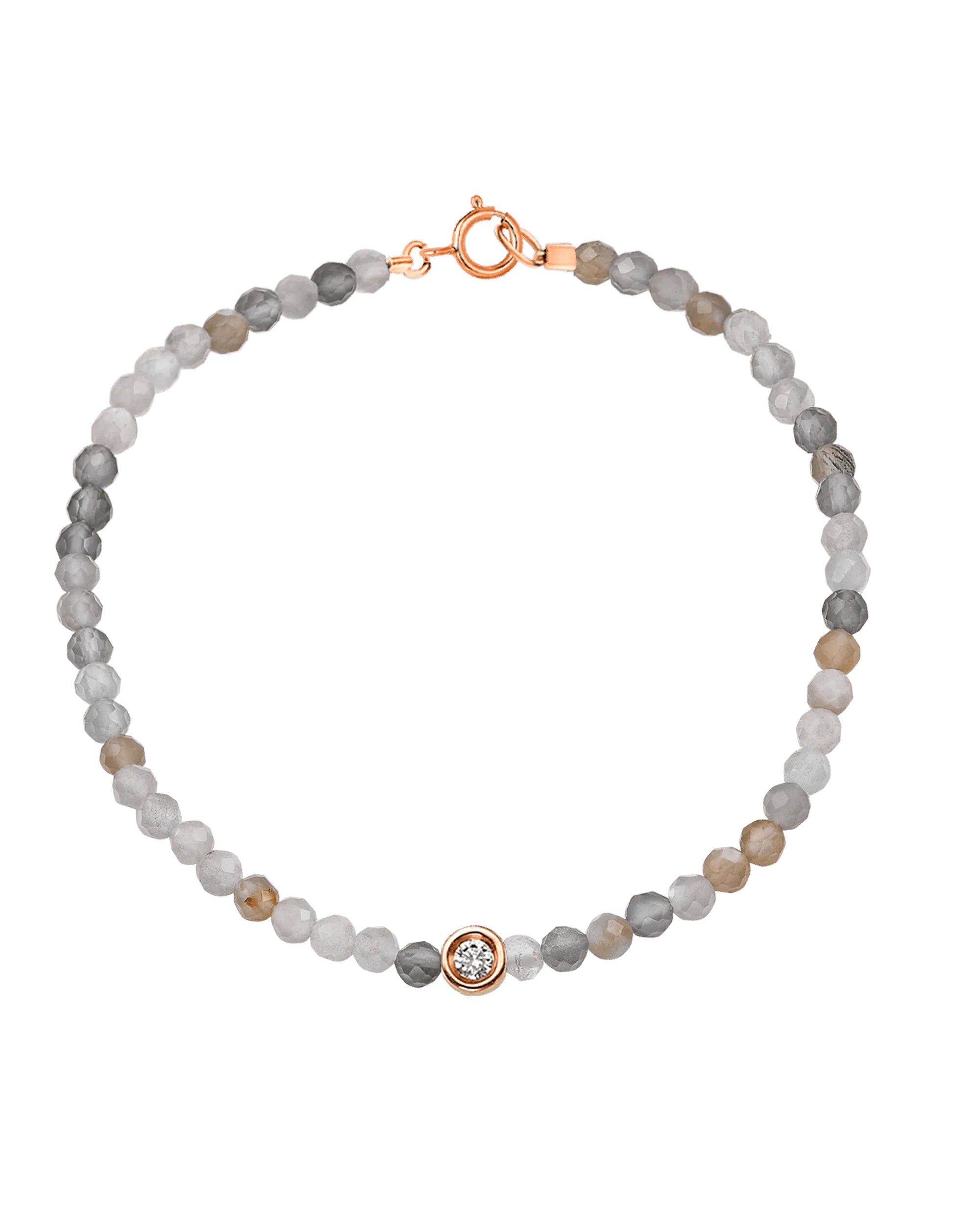 Gemstone & Diamond Bracelet - 14K Rose Gold