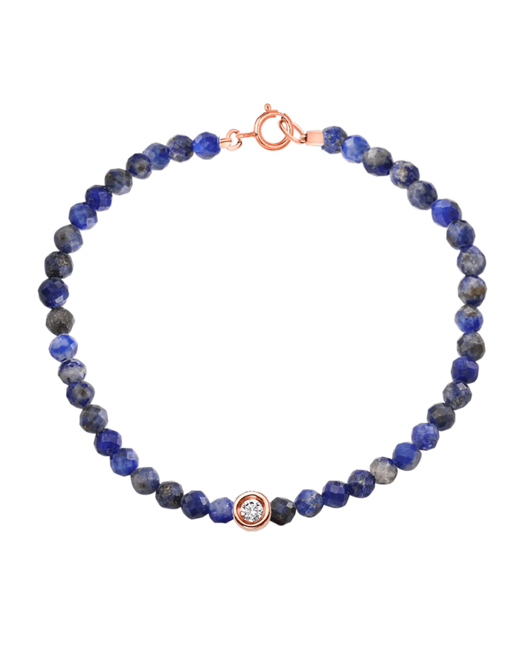 Gemstone & Diamond Bracelet - 14K Rose Gold