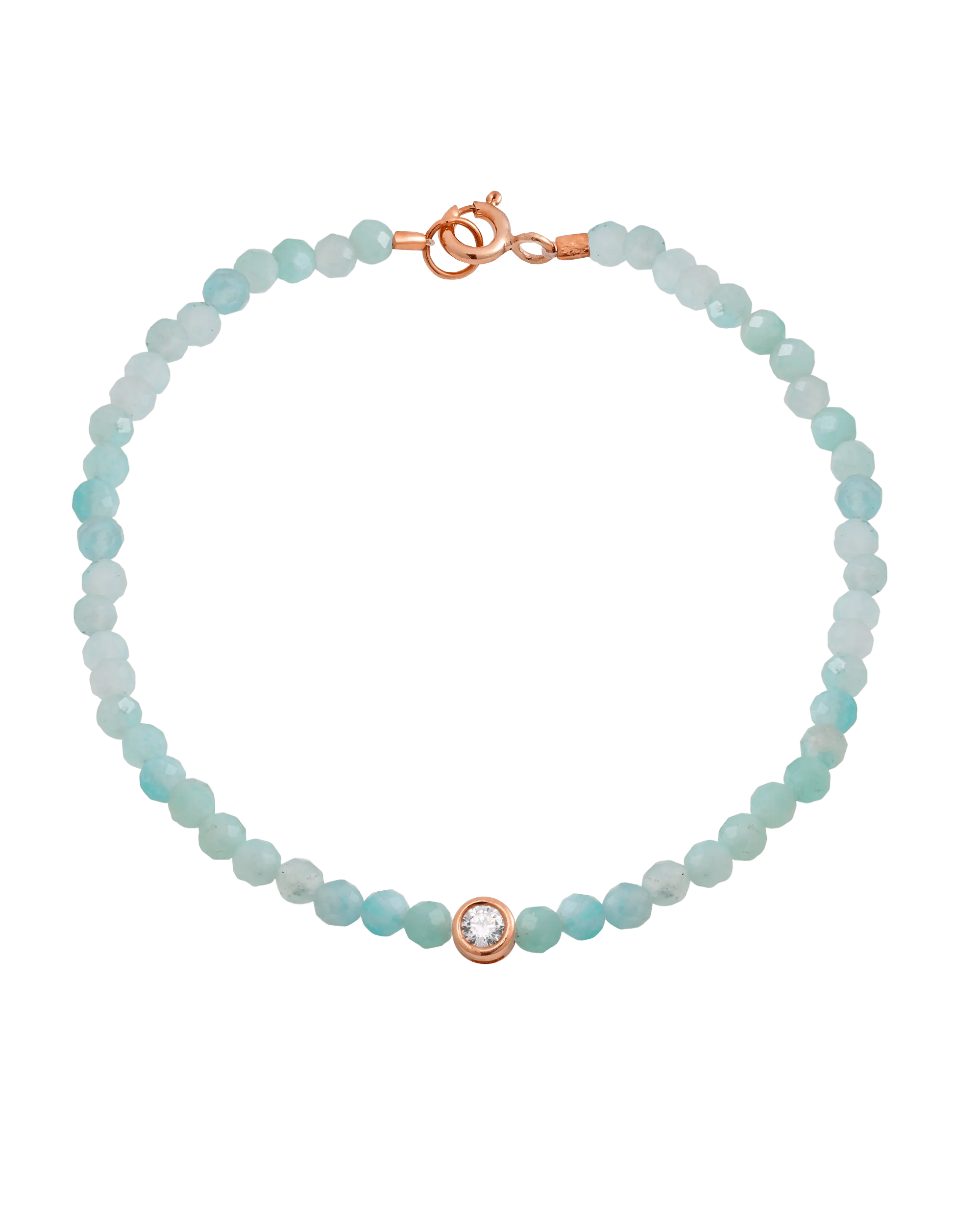 Gemstone & Diamond Bracelet - 14K Rose Gold