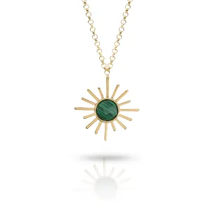 Gemstone Sun Necklace