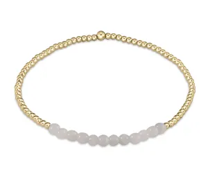 gold bliss 2mm bead bracelet - moonstone by enewton