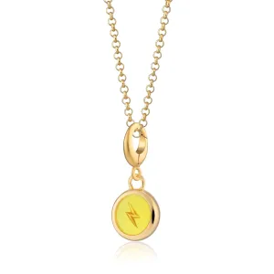 Gold Plated Yellow Lightning Resin Capture Necklace