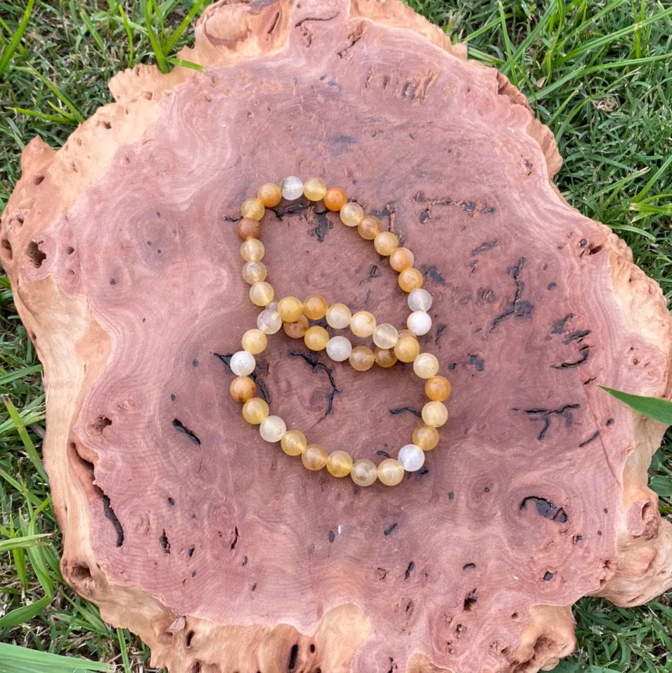 Golden Healer Crystal Bead Bracelet