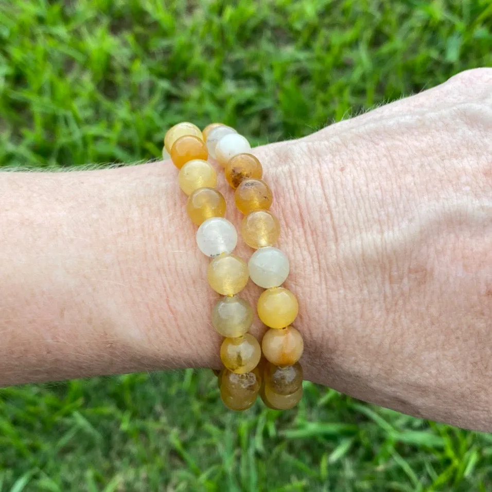 Golden Healer Crystal Bead Bracelet