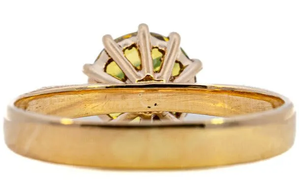 Gorgeous 9ct Yellow Gold Peridot Ring