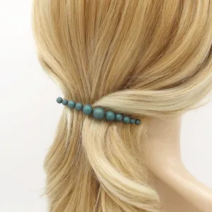 graduated ball hair barrette matte color ball embellished hair accessory for women