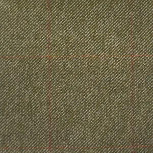 Green And Gold With Red Check Country Tweed Jacketing