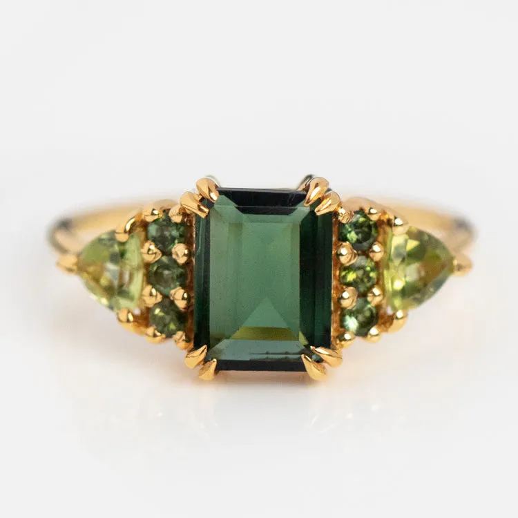 Green with Envy Topaz and Peridot Regal Ring