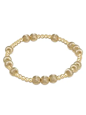 Hope Unwritten Dignity Gold Bead Bracelet - 6mm