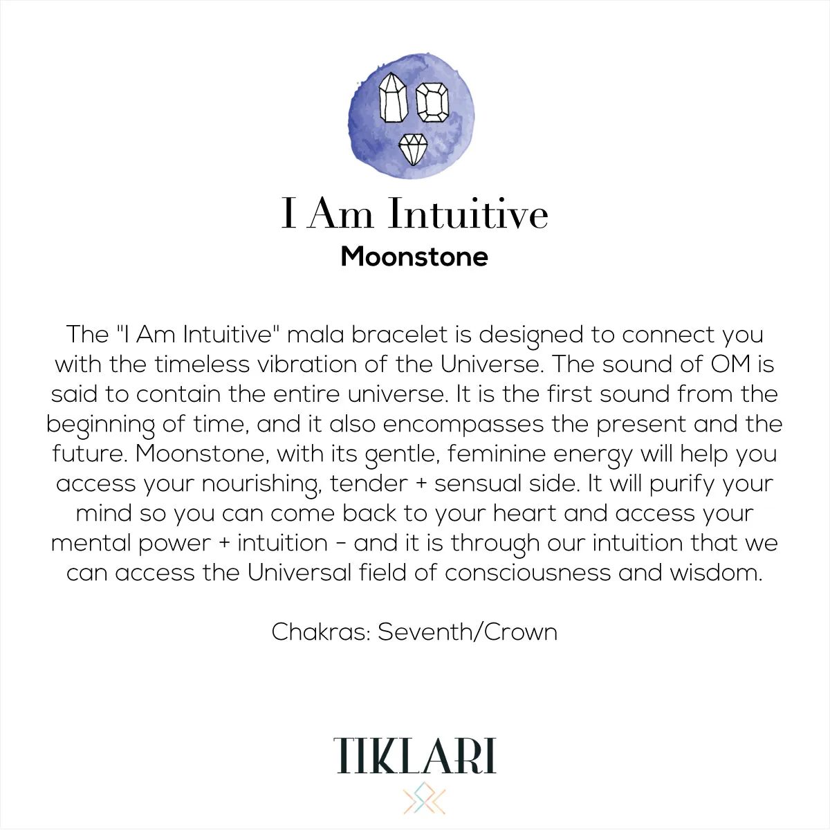 I Am Intuitive OM Mala Bracelet