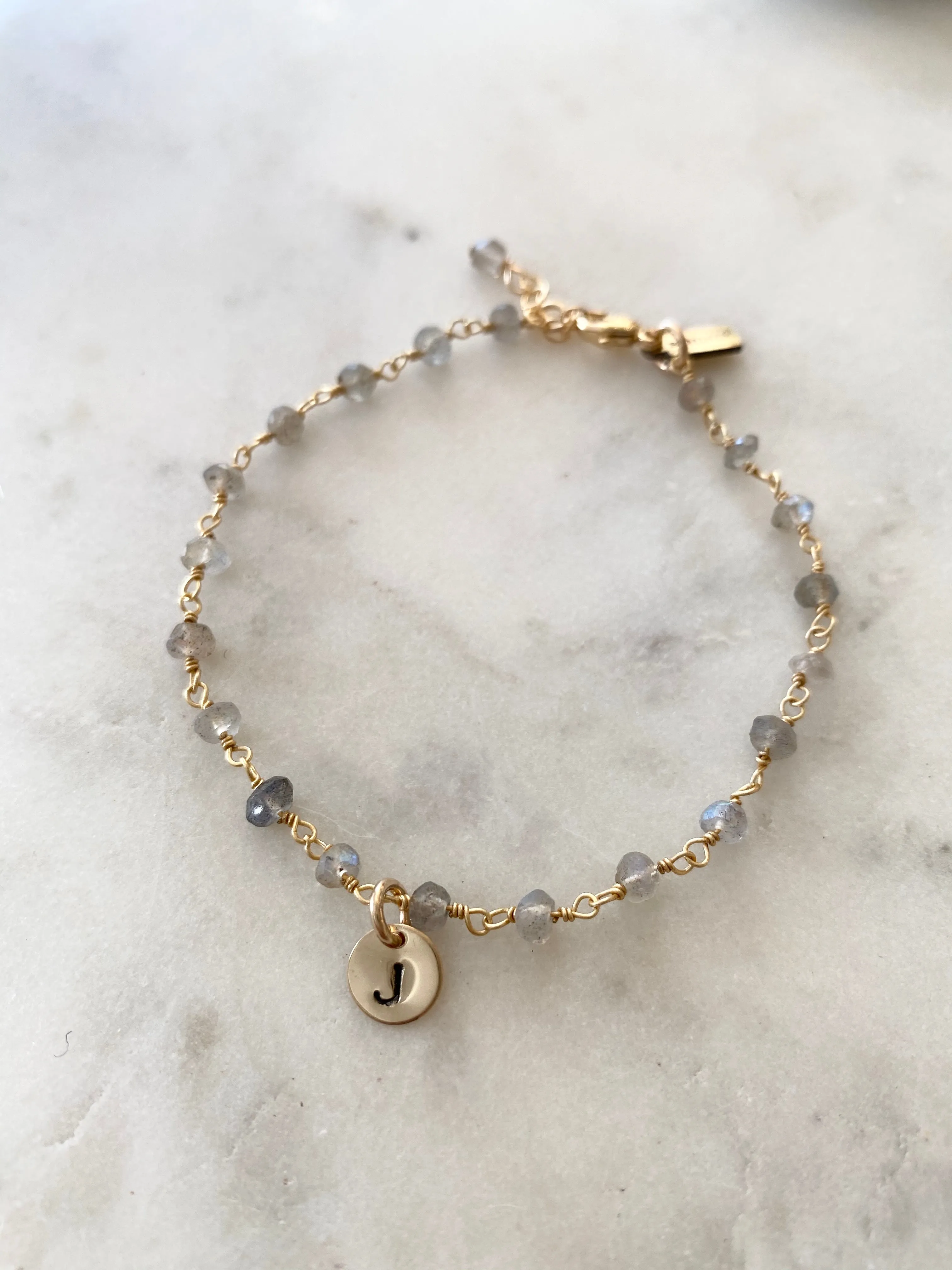 I Am Pure Beauty - Initial Bracelet