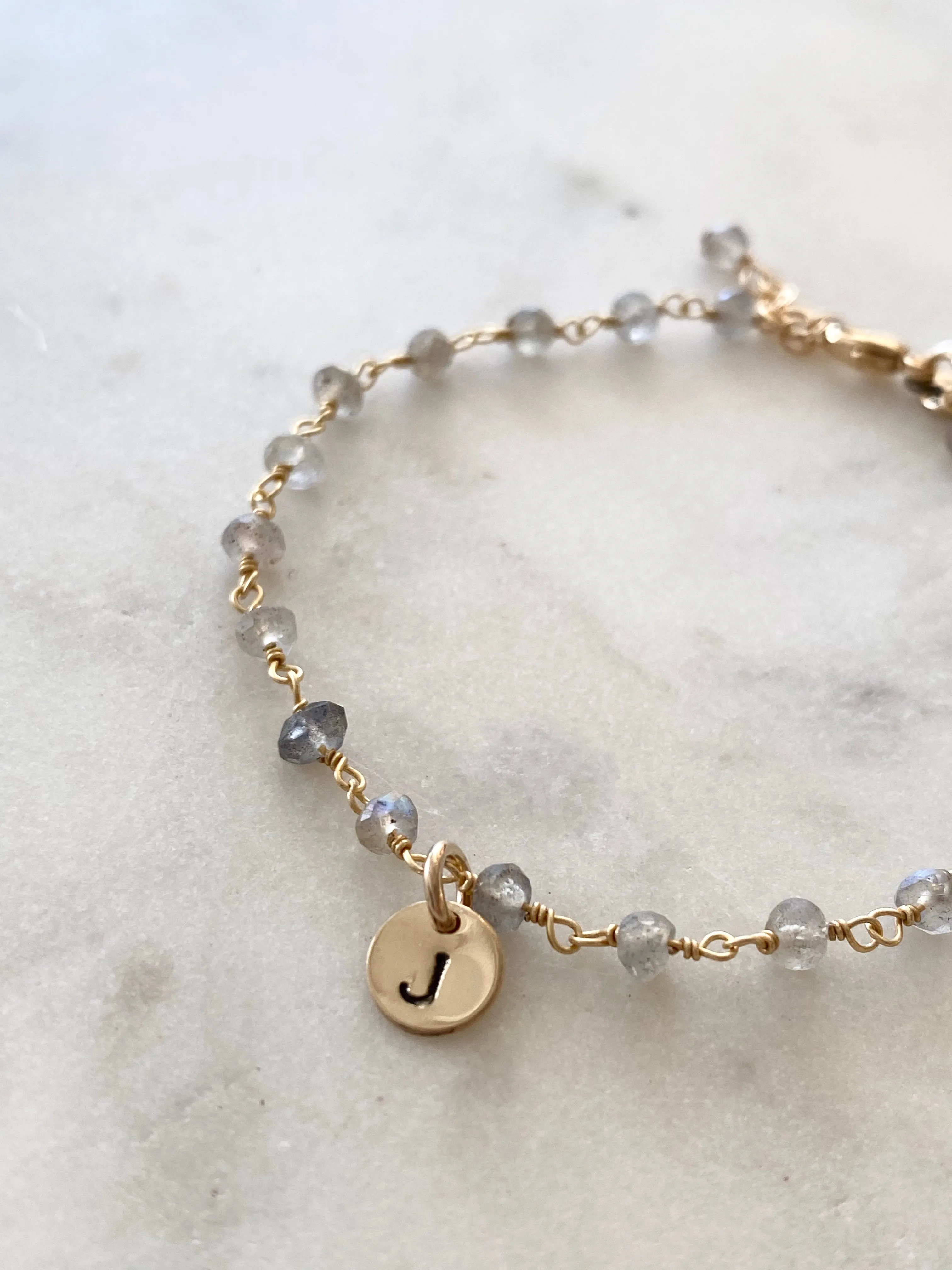 I Am Pure Beauty - Initial Bracelet