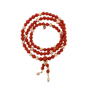 India Coral Wrap Bracelet