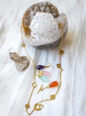 infinity gemstone necklace