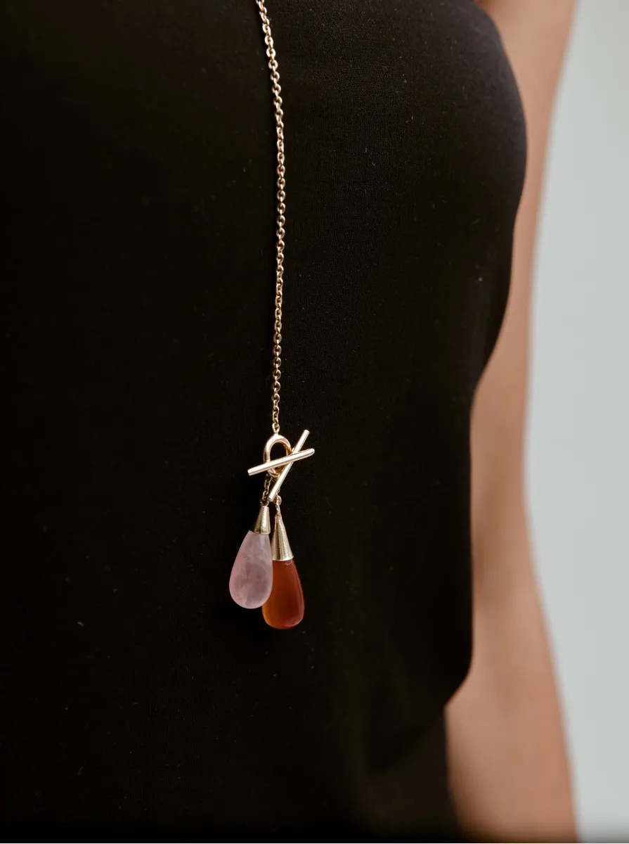 infinity gemstone necklace