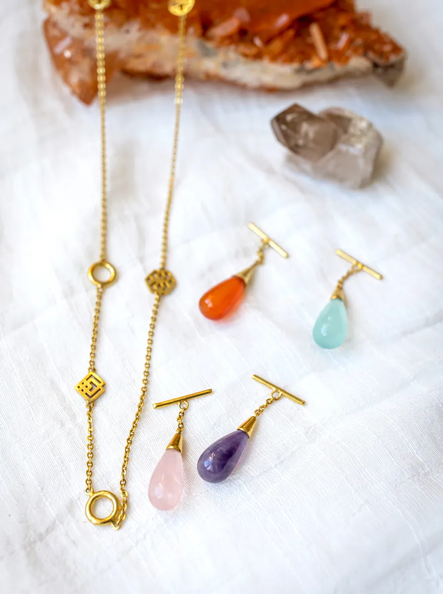 infinity gemstone necklace