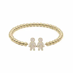 Kiddos | Boy Boy Charm Bracelet