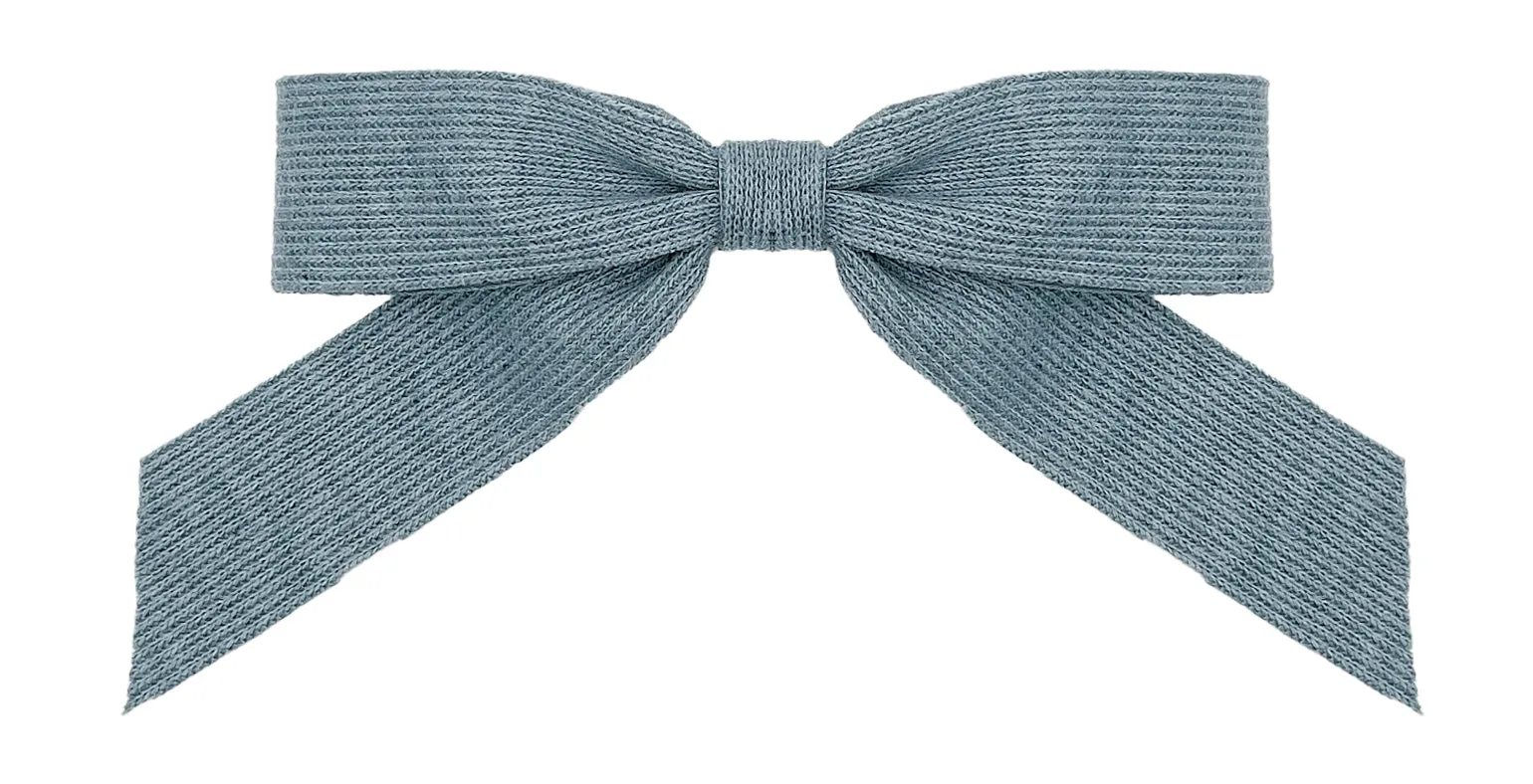 Knit Bow Hair Barrette