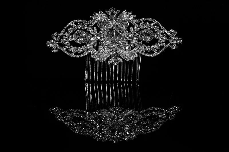 Lanetta Vintage Art Deco Hair Comb | Swarovski Crystal