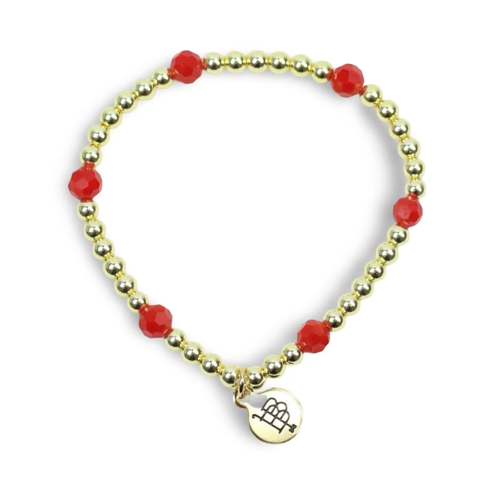 Lexi Stacker Bracelet - Bright Red