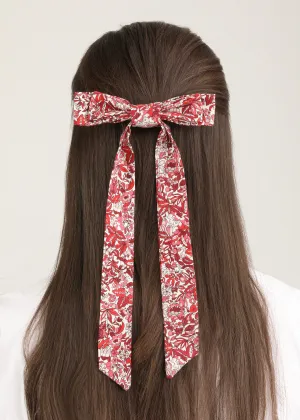 Liberty of London Bow Barrette - Red, Pink