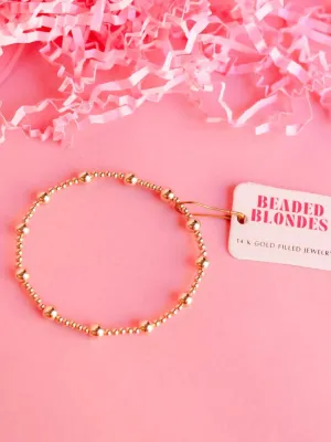 Lively Gold Beaded Bracelet